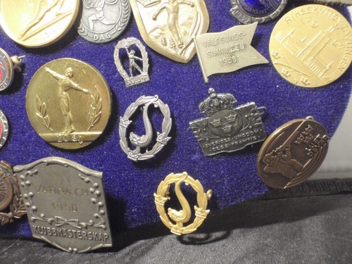 Colección de prendedores deportivos suecos de metal años 20-80 - Imagen 6 de 8