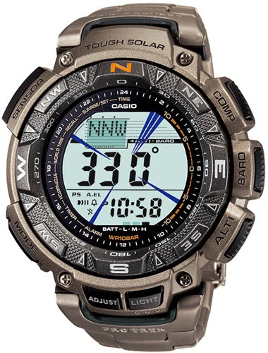 Casio Protrek Triple Sensor Solar Powered Titanium Men's Watch PRG-240T-7