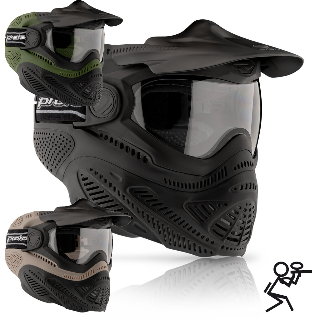 Masque Paintball Proto Switch Dye - Noir Taille M - Système Thermique Occasion