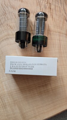 5Y3WG  Philips NOS 5Y3WGTA, set of 4, Dual Diode Rectifier  Vintage tube