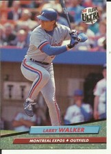 1992 FLEER ULTRA Baseball Card #525 Larry Walker EXPOS