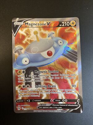 Pokemon Eng Near Mint Full Art Magnezone V 175/196 Verlorener Ursprung