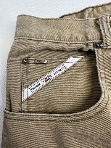 Vintage 90’s Y2K Men’s Paco Jeans Tan Brown Size 50 - Picture 6 of 15