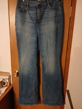 Old Navy Jeans Higher High Rise Flare Secret Smooth Pockets Dark Wash Size 14