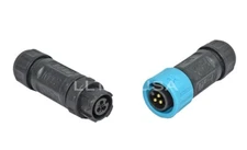 Waterproof Connector LLT-USA M12 IP67 3 Pin Field Assembly Male and Female plug