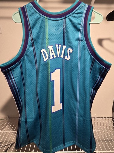 Mens Mitchell & Ness NBA Swingman Road Jersey Charlotte Hornets 99 Baron Davis - 第 2/4 張圖片