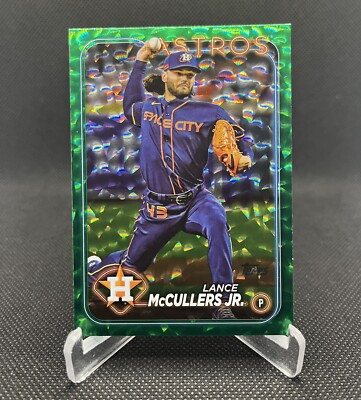 2024 Topps Green Crackle Foil Parallel #588 Lance McCullers Jr. SP 168/499