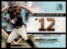 2023 Bowman Scouts’ Top 100 Marco Luciano San Francisco Giants #BTP-12 Insert