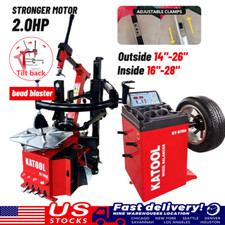Tire Changer Machine Combo Wheel Balancer 2.0hp Motor Bead Blaster Katool