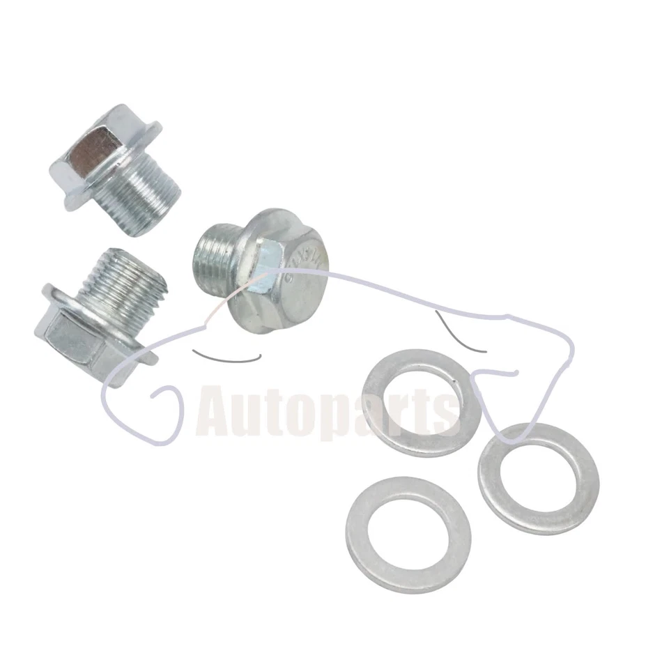 For 1991-2018 Acura Honda S2000 3 x Engine Oil Pan Drain Sump Bolt Plug w/Washer - Imagem 2 de 4