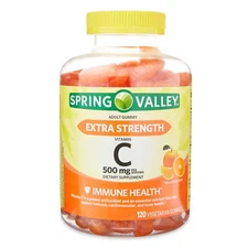 Spring Valley Vitamin C Max, Orange Flavor, 500 mg, 120 Vegetarian Gummies