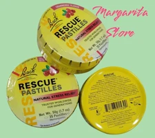 Lot of 3,  Bach RESCUE PASTILLES CRANBERRY Stress Relief,  3 pack Exp. 04/2026