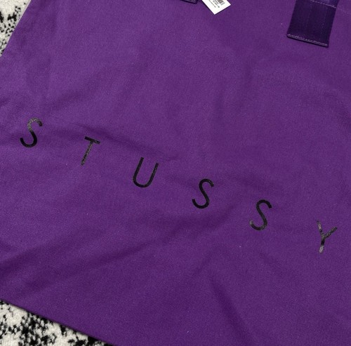 RARE STUSSY CANVAS TOTE BAG - PURPLE - DEADSTOCK - Picture 2 of 6
