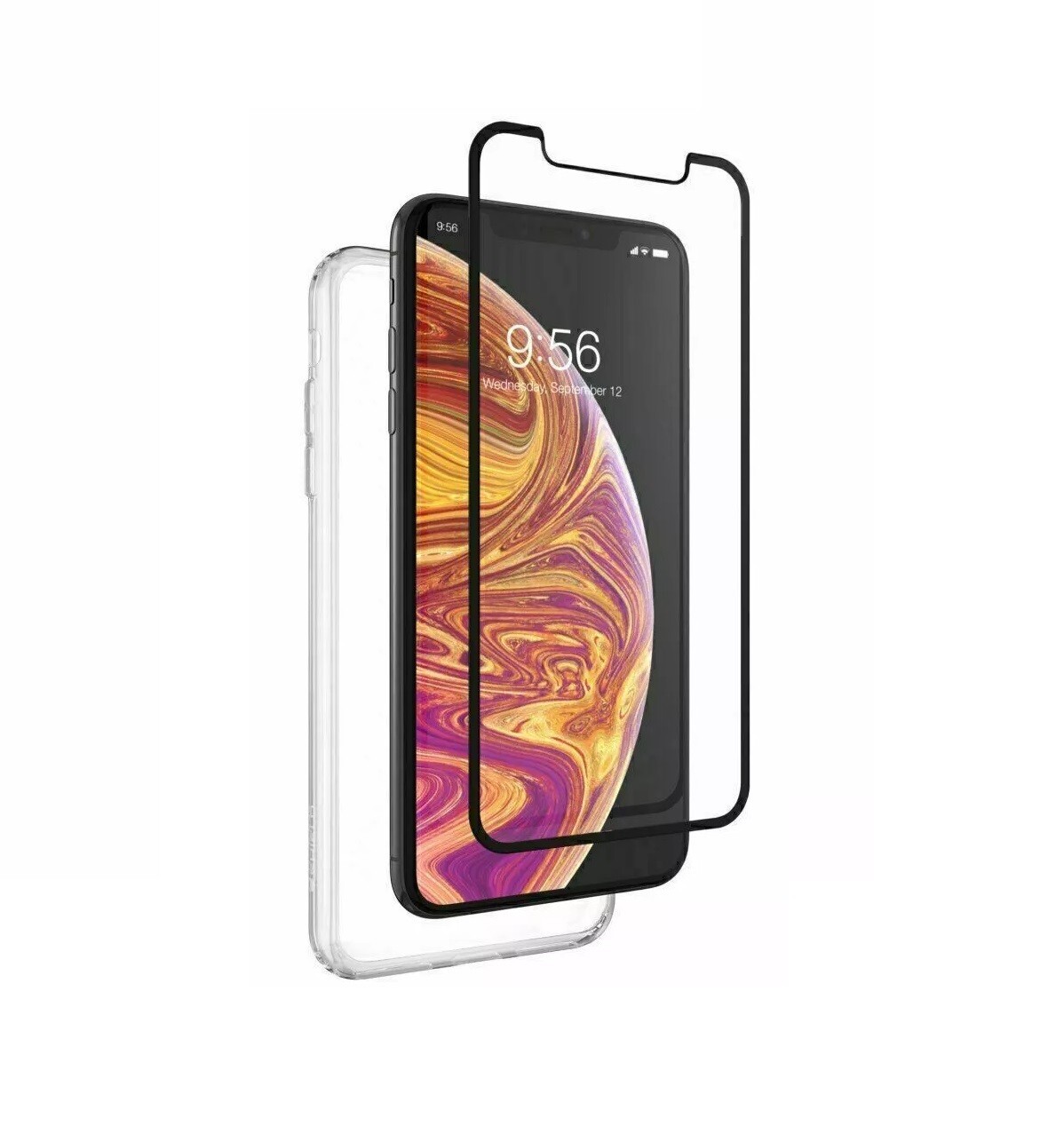 iPhone X Phone Case and Screen Protector 360 Protection Bundle Invisible Shield