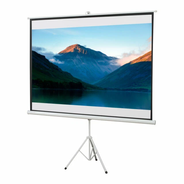 Schermo Di Proiezione Portatile Da 180 Pollici 16:9 – 4K 3D Pieghevole Lavabile Con Supporto Nero, Angolo 160° Per Home Cinema E Outdoor