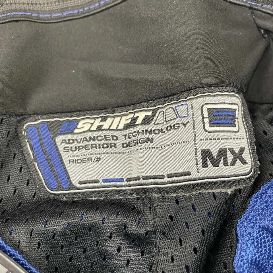 Pantalones de Motocross Shift Mx 32 Azul Yamaha Y2K Blanco ShiftMX Moto Dirtbike Quad Foto 3 de 4