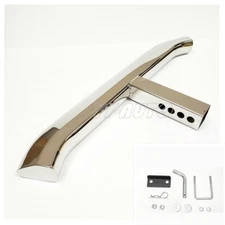 Hitch Step Bar For 2" Receiver Truck Chrome Steel Tow Guard 28" Length Slant SUV