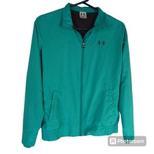 Women Jacket UNDER ARMOUR Full Zip Medium Teal