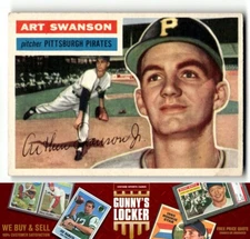 1956 Topps Art Swanson 204 Pittsburgh Pirates