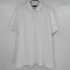 Quince Men's Organic Cotton Stretch Luxe Pique Polo Shirt White sz M NWT No Logo