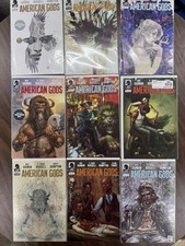 American Gods Dark Horse Comics Lot of 9 Sealed Issues Neil Gaiman