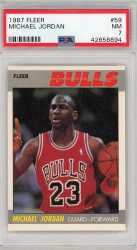 1987 Fleer Michael Jordan #59 PSA 7