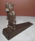 Rustic Vintage Cast Iron Door Stop Door Wedge Stopper Metal Bear Cabin Decor — photo 2