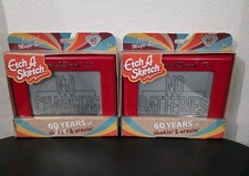 Lot of 2 Etch A Sketch CLASSIC RED DRAWING TOY 60TH ANNIVERSARY EDITION