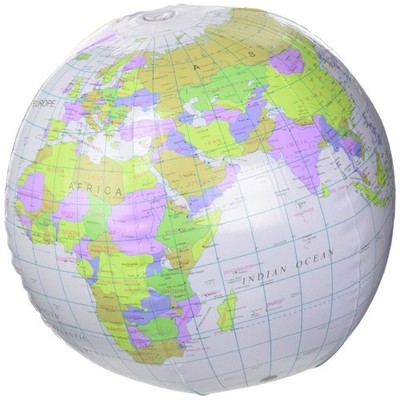 16'' (40cm) Globus Weltkarte Atlas Schwimmbad aufblasbarer Strandball