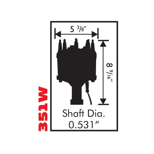 8584 Ford V8 351W Billet Distributor - Picture 6 of 6