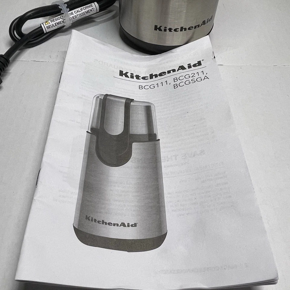 Molinillo de café con cuchilla KitchenAid parte posterior de ónix nuevo caja abierta Foto 3 de 4