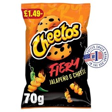 Cheetos Fiery Jalapeno & Cheese Sharing Crisps 70g*12