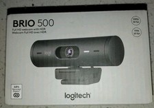Authentic Logitech Brio 500 Full HD Webcam with HDR BLACK 960-001493 Brand New