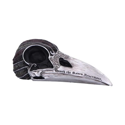Quoth The Raven Skull Ornament von Nemesis Now