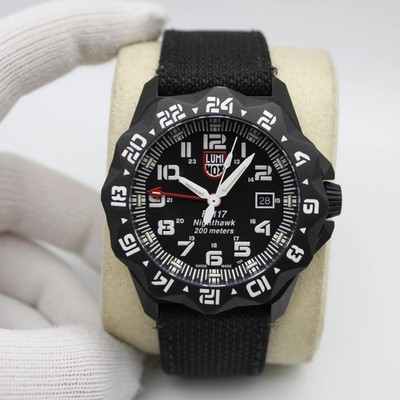 Luminox F-117 Nighthawk Pilot GMT Steel 44mm Black Dial Quartz Men