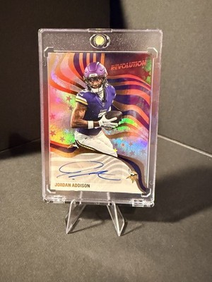 Jordan Addison 2025 Panini Revolution Astro Exclusive RC Auto