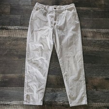 Vintage Levis 550 Corduroy Pants Womens 16 30" Off White Made In USA