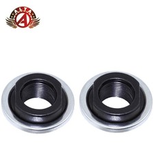 2x ALTA Bicycle Heavy-Duty Hub Cone 14mm Black w/ Dust Cap Front/Rear BMX MTB.