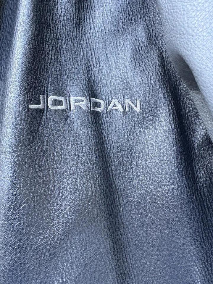 Jordan 23 Black Leather Jacket Size 2xl - Image 3 of 4