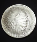 ONE OUNCE .999 SILVER  INDIAN HEAD OBVERSE BUFFALO REVERSE COIN UNCIRCULATED