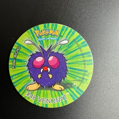 #48 Bluzuk Venonat 1998  Pokemon Taz Tazo Chip Nintendo Matutano Pokémon