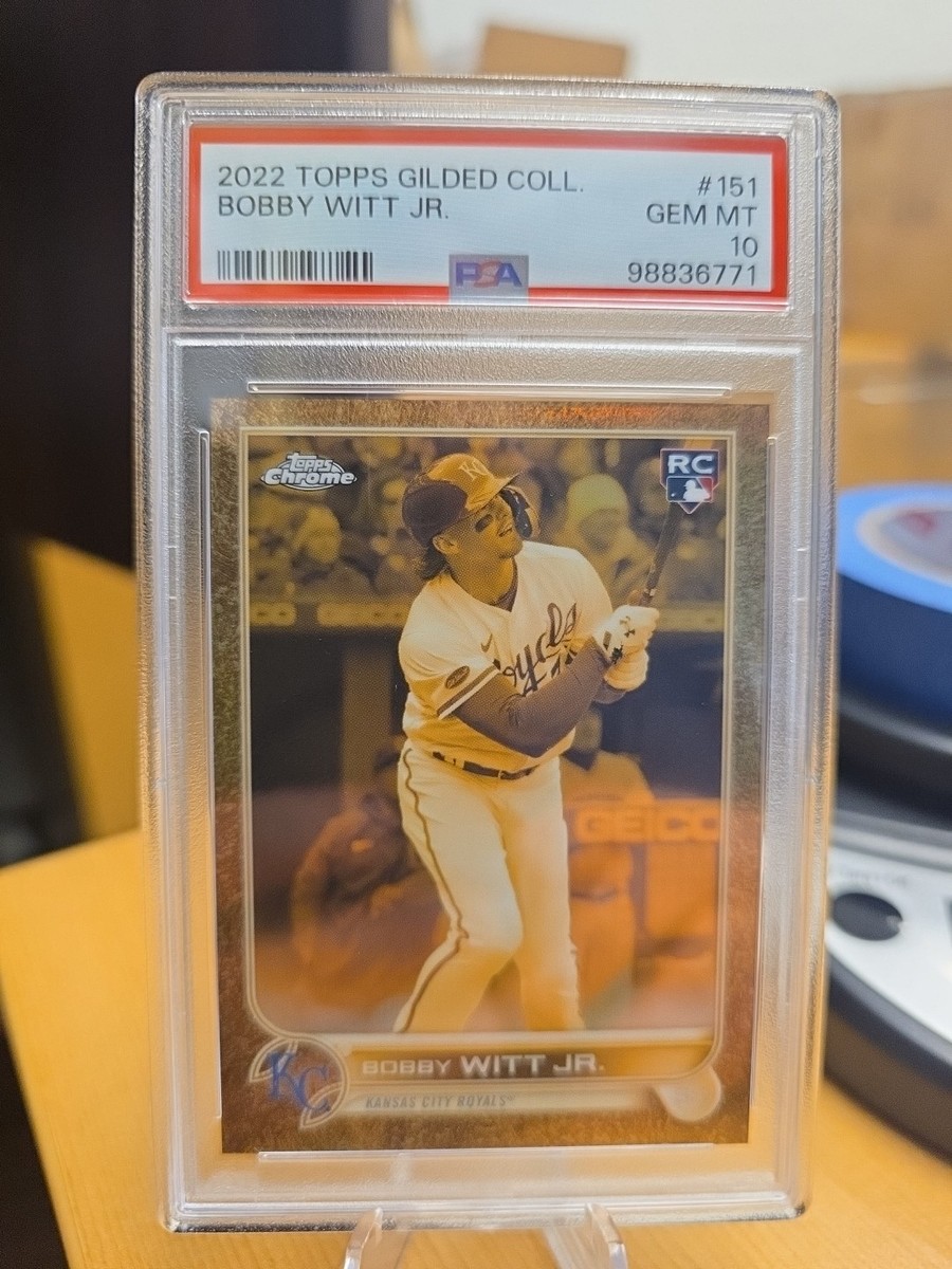 BOBBY WITT JR 2022 TOPPS GILDED COLLECTION /199 PSA 10 GEM ROOKIE 