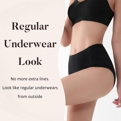 Waschbare Damen Inkontinenzhosen Auslaufsicher Saugfähig Baumwolle Slips Multipack
