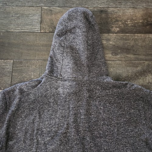 Vintage Y2K DC Shoes Full Zip Hoodie Mens XL Heather Gray Red Embroidered Logo - Picture 9 of 12