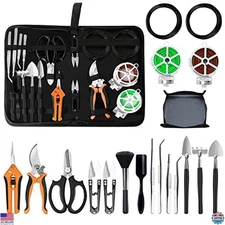 20-Piece Bonsai Tool Set for Beginners – Complete Kit with Wire, Mat, Scissors