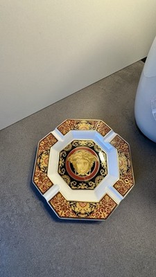 Rosenthal Versace Medusa rot Studio-Linie Germany , Zigarren Aschenbecher