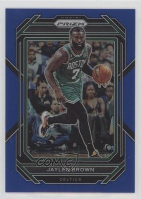 2022-23 Panini Prizm Blue Prizm 92/199 Jaylen Brown #2 14cm