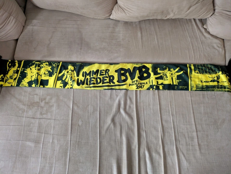 BVB Borussia Dortmund Eintracht Frankfurt DFB Pokalfinale 2017 Schal - Bild 2 von 3