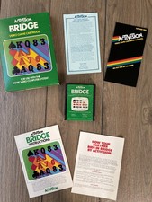 Bridge (Atari 2600, 1980) CIB Complete w/ Original Box & Manual +FAST SHIPPING! image