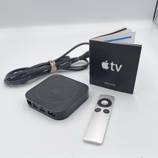 Apple TV Media Streaming Box w/power cord, instructions, and remote, 2012 